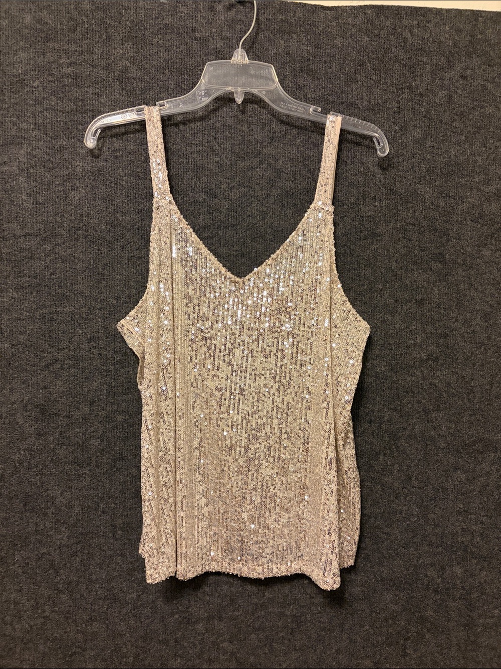Maurices Champagne Sequin V-Neck Camisole